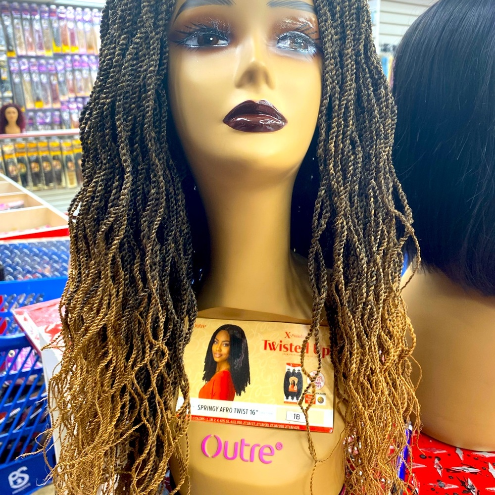 Braided lace wig no lace